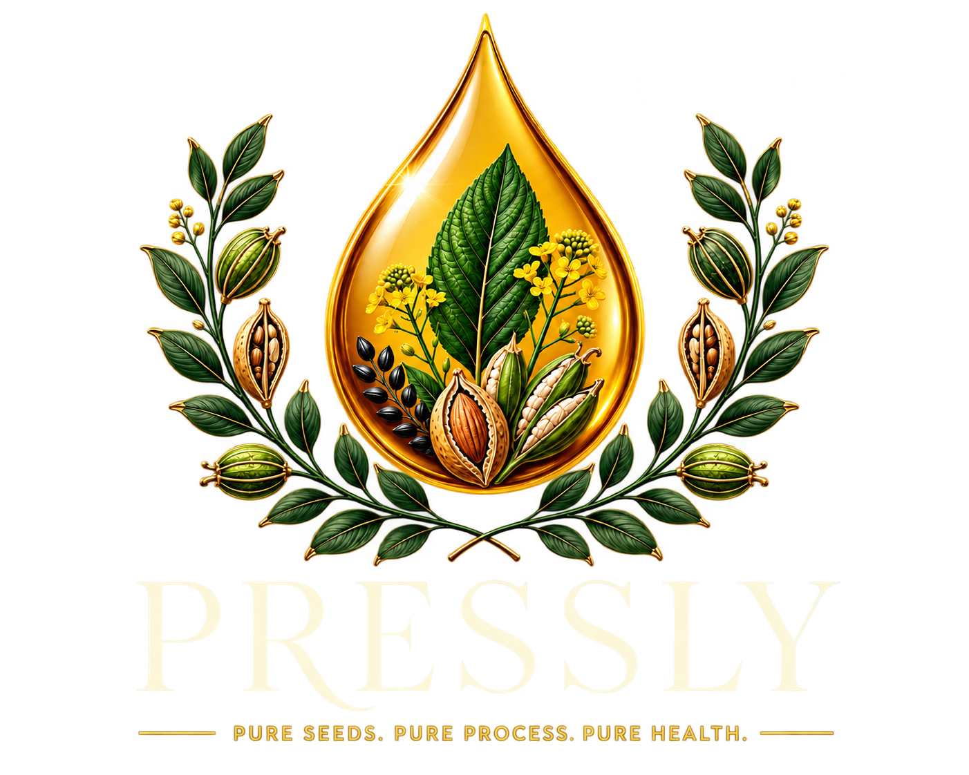 PRESSLY — Pure Seeds. Pure Process. Pure Health.